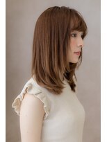 カバーヘア ブリス 戸田公園西口店(COVER HAIR bliss)&nbsp;オレンジブラウン透け感ラインカラー301Z戸田公園10代20代30代