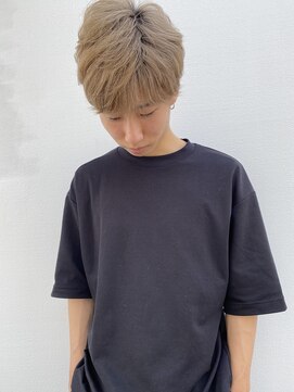 スティードトーキョー(Steed Tokyo) men's  short gradation/milk beige