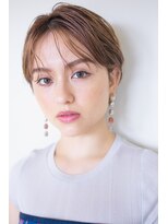 ピズム(PISM)&nbsp;耳かけ小顔ハンサムショート/ショコラベージュ/センターパート