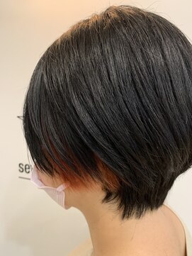 ヘアブランコブランコ 横浜(hair blanco_blanco) ボブルフ/艶ボルドー/こなれハイトーン/プレミアムカラー[横浜]