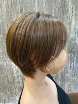 ヘアリゾートエーアイ 高田馬場店(hair resort Ai)&nbsp;20代30代40代マロンベージュ/Aラインボブ/かきあげ[高田馬場駅]