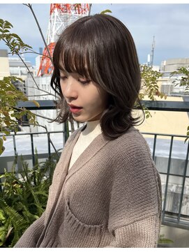 マッシュアンドマッシュアヴェダ ららぽーと福岡店(mash&mash AVEDA) フェイスレイヤー・チョコレートブラウン・髪質改善