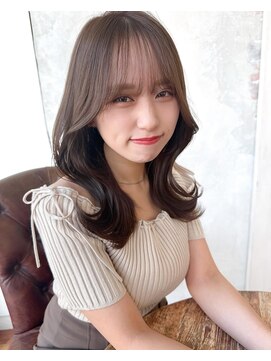 アフロート ルヴア(AFLOAT RUVUA) るなstyle あざと可愛いくびれヘア 韓国風ヘア 10代20代30代