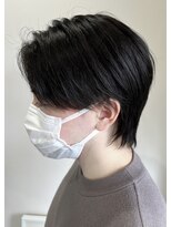 ネクストフォーヘアー(NEXT for hair)&nbsp;黒髪 韓国 ウルフ カルマヘア センターパート kpop