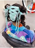 お団子ツイン【クランソア】心斎橋ヘアメ/ヘアセット