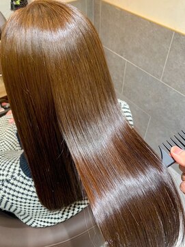 ビスコヘアー(BISCO hair) オリーブベージュ髪質改善カラー