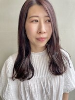 ヘアー アイス 御器所本店(HAIR ICI) 20代30代40代韓国風ミディアムロングピンクパープル艶カラー