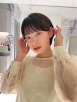 ラミ(L'ami) 【東 純平】暗髪耳掛けマッシュショート
