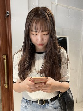 コフィー バイ メルト 吉祥寺(cofy by melt) 【中澤彩乃】チョコレートベージュブラウンフルバング前髪