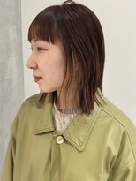 ヨーク(YOKE)&nbsp;【YOKE】フェイスフレーミング切りっぱなしボブインナーカラー