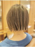30代40代ハイライトバレイヤージュ透明感外国人風カラー