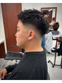 黒髪スキンフェード