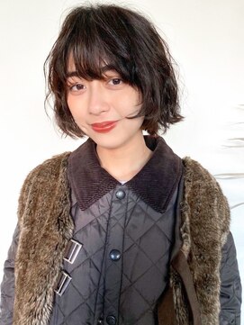 アイティー バイ アルバム 浦和店(IT by ALBUM) くすみベージュオリーブカラー透明感カラーボブルフ_ba494491