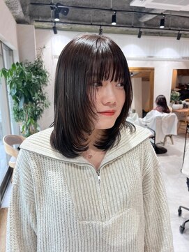 アドア 横浜(ADORE) 【ADORE 横浜】顔周りレイヤー×透明感カラー