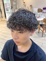 キャンバス バイ ネオリーブ 横浜西口(Canvas by neo.)&nbsp;メンズカット　波巻きパーマ　マッシュ　横浜