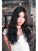 カフ(CAF)&nbsp;CAF河内　大きめパーマ　大阪パーマ　ロングパーマ