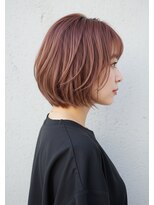 インスヘアー 京都四条大宮店(INCE HAIR)&nbsp;丸めボブ×ピンクブラウン