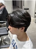 ニュアンスパーマフェザーパーマセンターパートフェザーショート