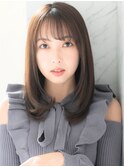 30代40代50代大人ミディアムレイヤー/髪質改善/艶髪白髪染め