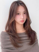 ナイロン 武蔵境店(NYLON.)&nbsp;《NYLON.》韓国風小顔レイヤーカット×ベージュブラウン