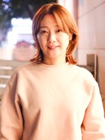 ビュートリアム 福岡(BEAUTRIUM)&nbsp;前髪からサイドに繋がるようレイヤーを入れたミディアムレイヤー