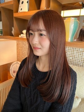 トップヘアーテラス(TOPHAIR TERRACE) 顔周りレイヤー/ツヤカラー