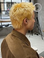 アンティカザサロン(antiqua THE SALON)&nbsp;ブリーチ ダブルカラー ブロンド ハイトーン メンズショート