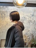 暗髪ボブ