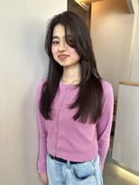 イノセントヘア(innocent.hair)&nbsp;20代30代/ダークグレージュ／ロングレイヤー／ハッシュカット