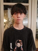 メイクス メンズ 表参道 原宿(MAKE'S men's)&nbsp;メンズヘア/リバースセンターパート/ニュアンスパーマ/表参道