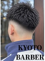 バーバーショップテト(barber shop tete)&nbsp;【京都】メンズカットアップバングフェードスパイキーショート