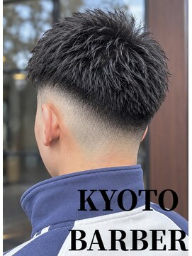 バーバーショップテト(barber shop tete) 【京都】メンズカットアップバングフェードスパイキーショート