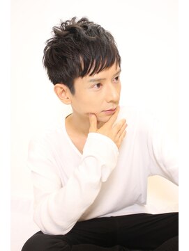 ルークス 中央林間(LOOOKS) 黒髪で演出する無造作メンズショートスタイル