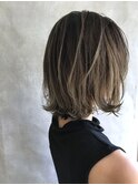 ハッシュカットフルバング似合わせカットレッドブラウン20代30代