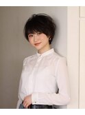 小顔かわいいアレンジショートヘア