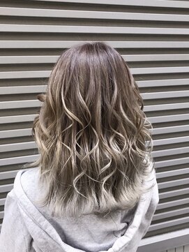 ディバイス カラーアンドエクステ(Device) 【Device】透明感アッシュブラウン＋シールエクステ