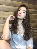 外国人風ブルージュハイライトグラデーションカラー
