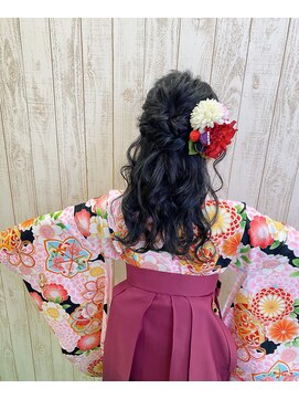 エスブランドワールドワイド(S BRAND world wide) 卒業式袴ハーフアップ