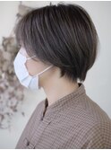 美フォルム丸みショートヘア