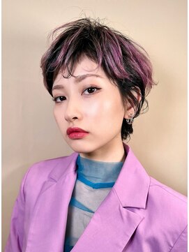 ピークアブー ワン(PEEK-A-BOO ONE) ショートカット＋インナーカラー　松永幸征