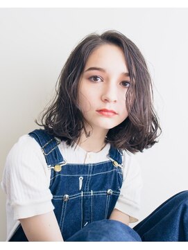 ピズム(PISM) セミウェットウェーブ/ダークアッシュ/カールヘア/ベビーバング