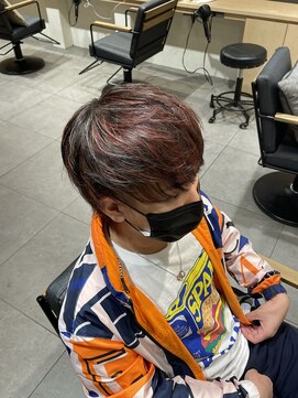 レア 渋谷(Le'a) 赤メッシュ