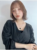 レイヤーボブ×ブリーチなしダブルカラー☆
