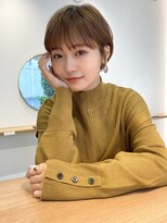 サークル(circle) 大人可愛い20代30代40代50代小顔ショートボブ丸みショートくびれ