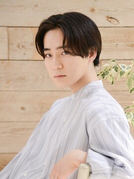 ロアー 葛西店(RAWR hair) 【RAWR】メンズ_ナチュラルセンターパート