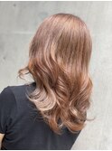 【南船場美容室ディア】ケアブリーチカラー#アーモンドベージュ