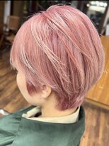大人ショート×サクラモーブピンク