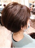 白髪染め/白髪ぼかし/ハイライト/カラー/ショート/ボブ