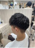 ツイスト スパイラル 刈り上げ ツーブロック マッシュ