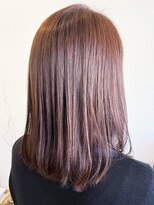 レポヘアー(Repos hair)&nbsp;20代30代40代髪質改善カラーショコラブラウン艶感セミロング